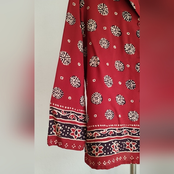 Coldwater Creek Silk Long Sleeve Blouse Button down - Picture 3 of 9